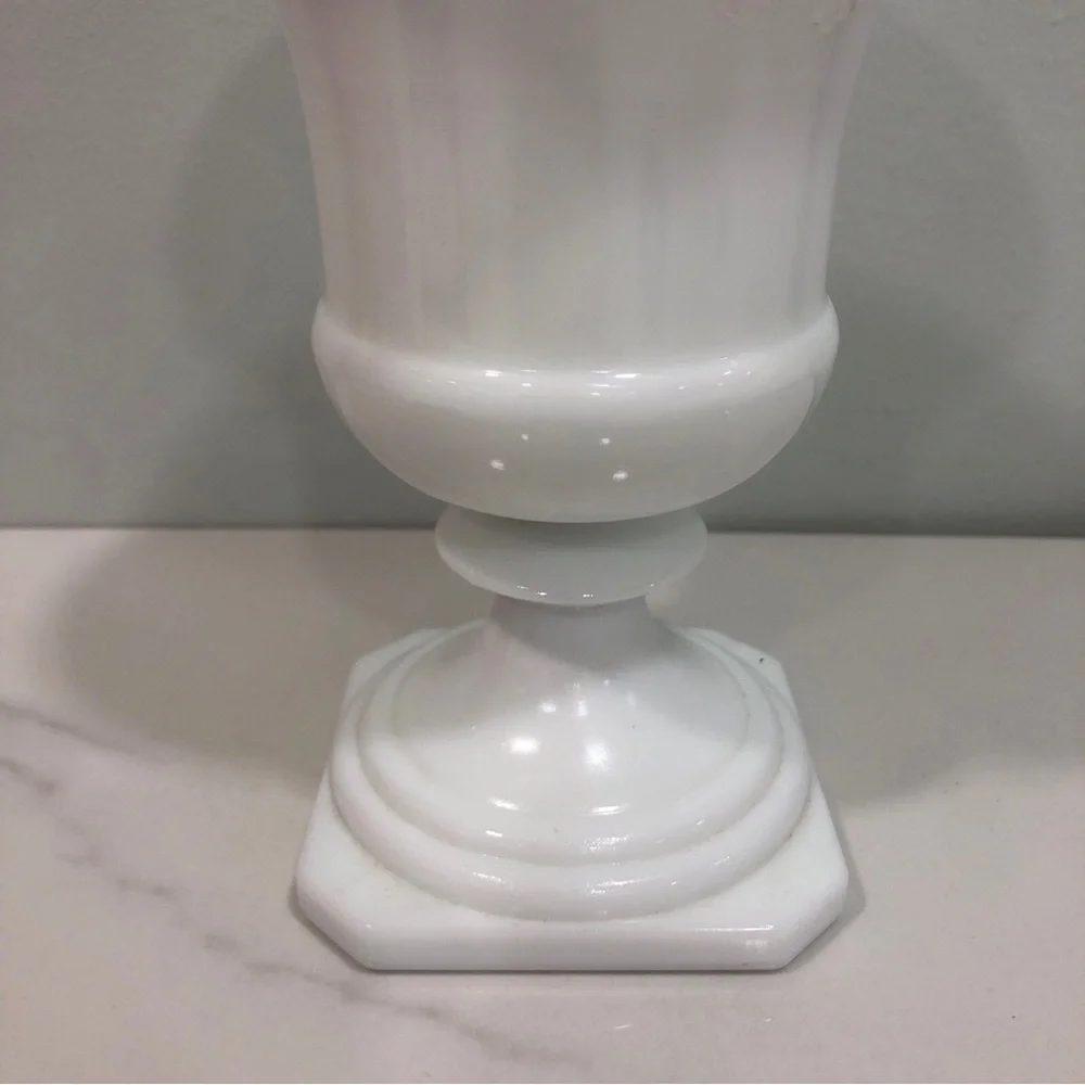 White Decorative Ceramic Urn Vase - Classic Home Accent